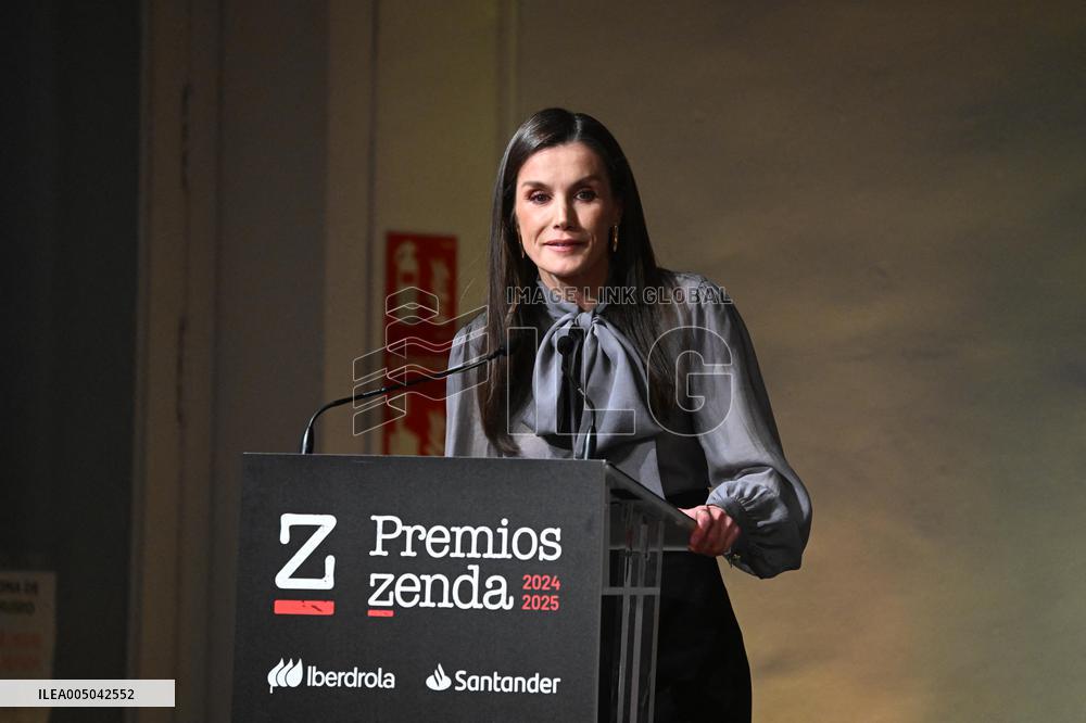 Queen Letizia Presides Over the Presentation of The Zenda Awards - Madrid