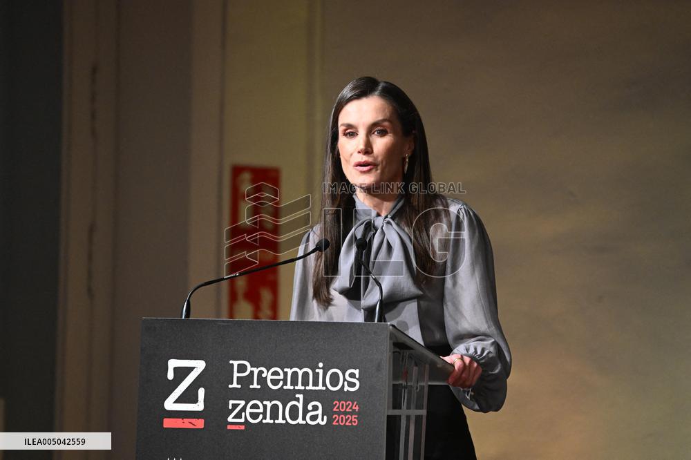 Queen Letizia Presides Over the Presentation of The Zenda Awards - Madrid
