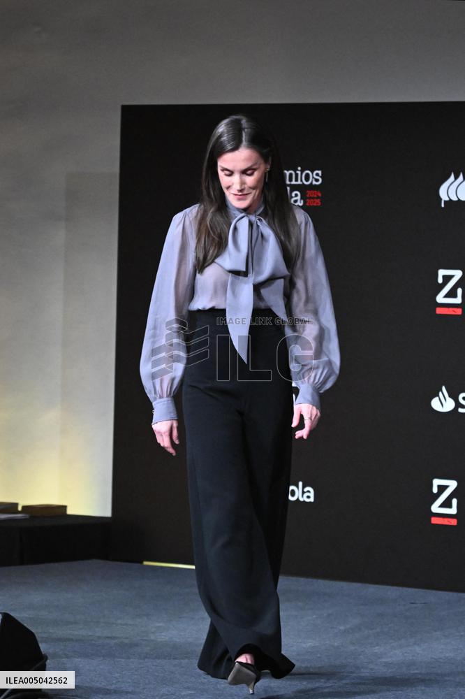 Queen Letizia Presides Over the Presentation of The Zenda Awards - Madrid