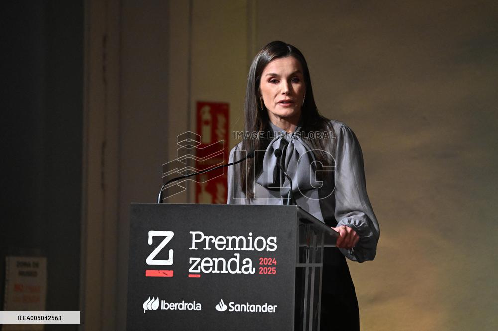 Queen Letizia Presides Over the Presentation of The Zenda Awards - Madrid