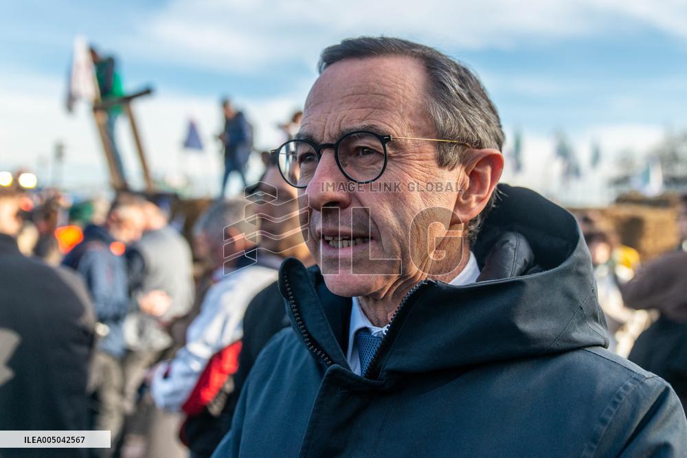 Farmers Protest in Front Of The National Assembly - Paris