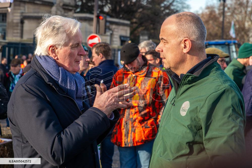 Farmers Protest in Front Of The National Assembly - Paris