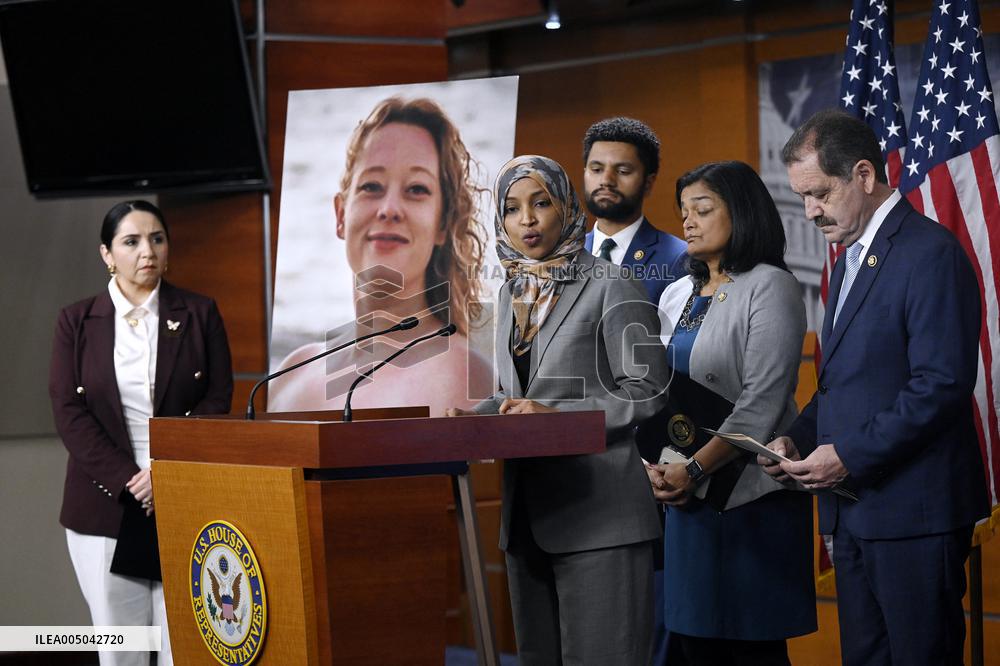 Rep. Ihlan Omar  news conference on the fatal shooting of Renee Nicole Good