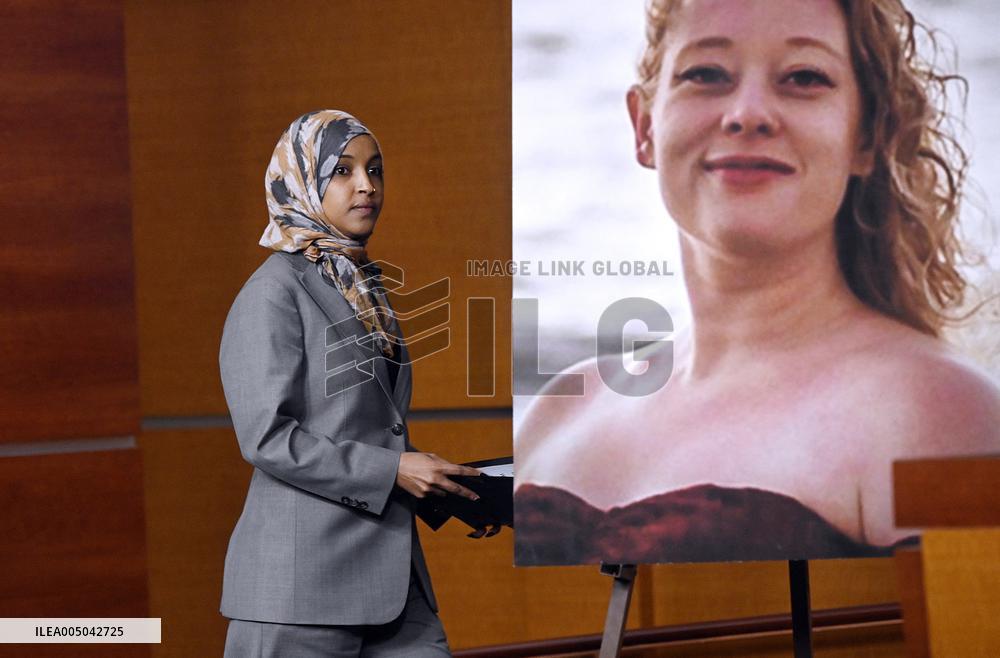 Rep. Ihlan Omar  news conference on the fatal shooting of Renee Nicole Good