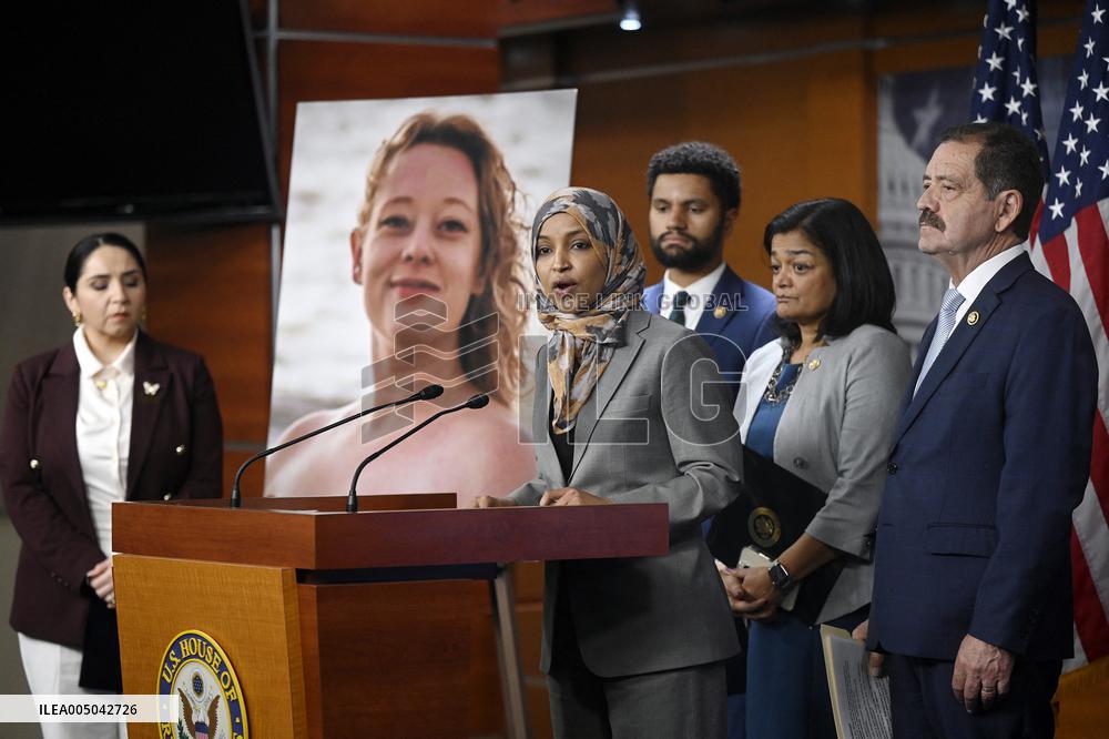 Rep. Ihlan Omar  news conference on the fatal shooting of Renee Nicole Good