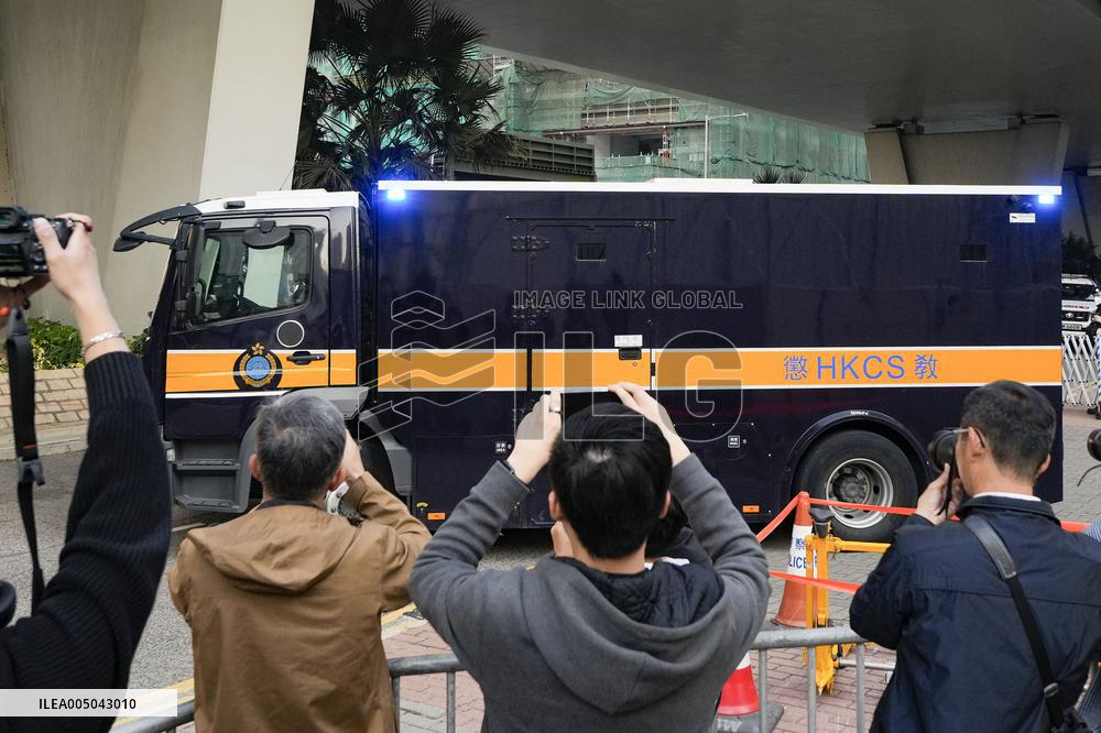 Hong Kong court hearing for Jimmy Lai