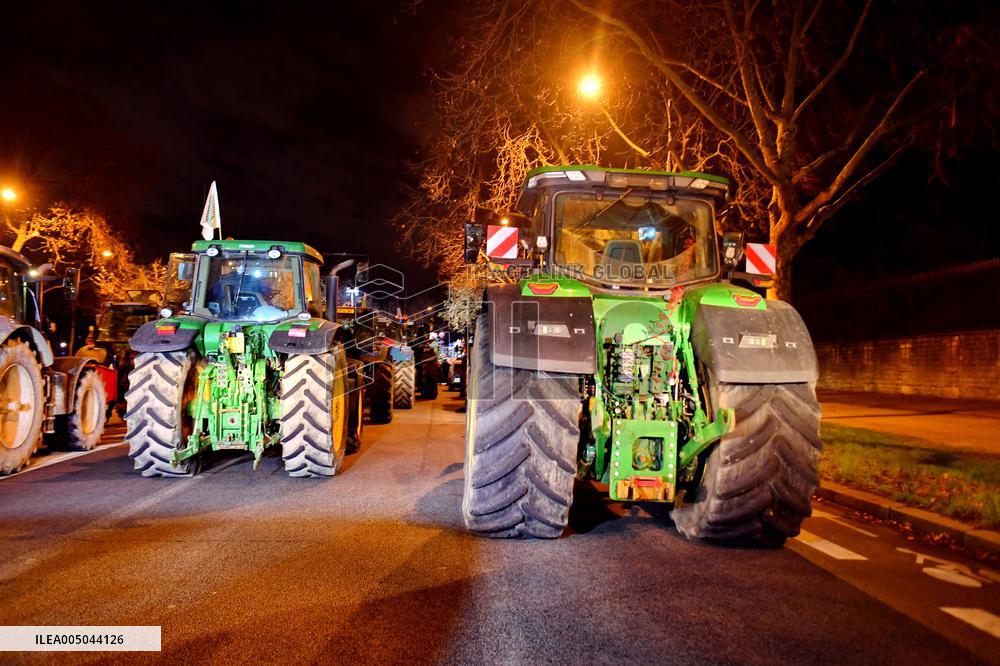 Farmers Protest In Front Of The National Assembly - Paris