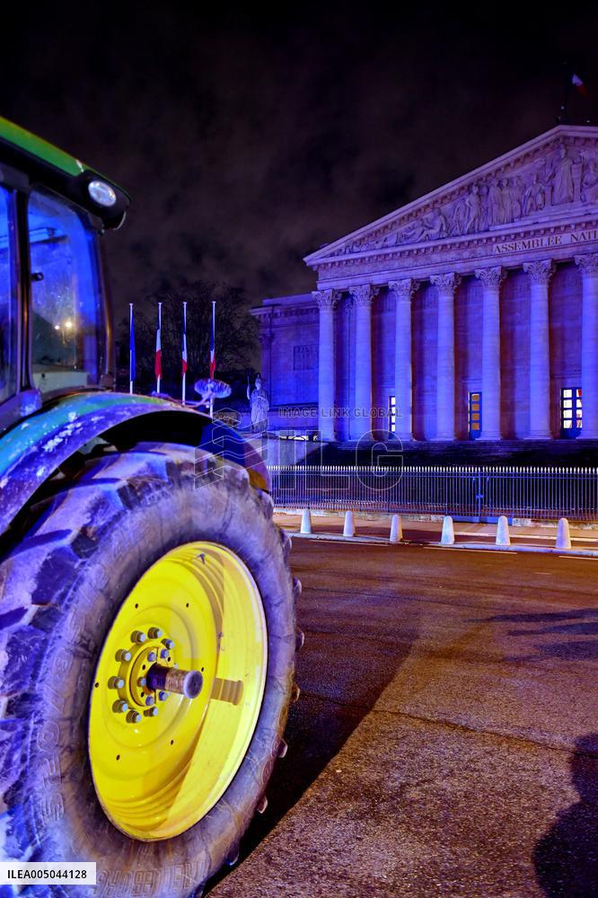 Farmers Protest In Front Of The National Assembly - Paris