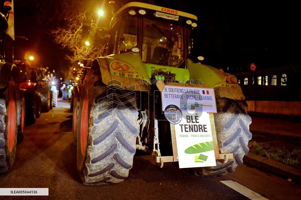 Farmers Protest In Front Of The National Assembly - Paris