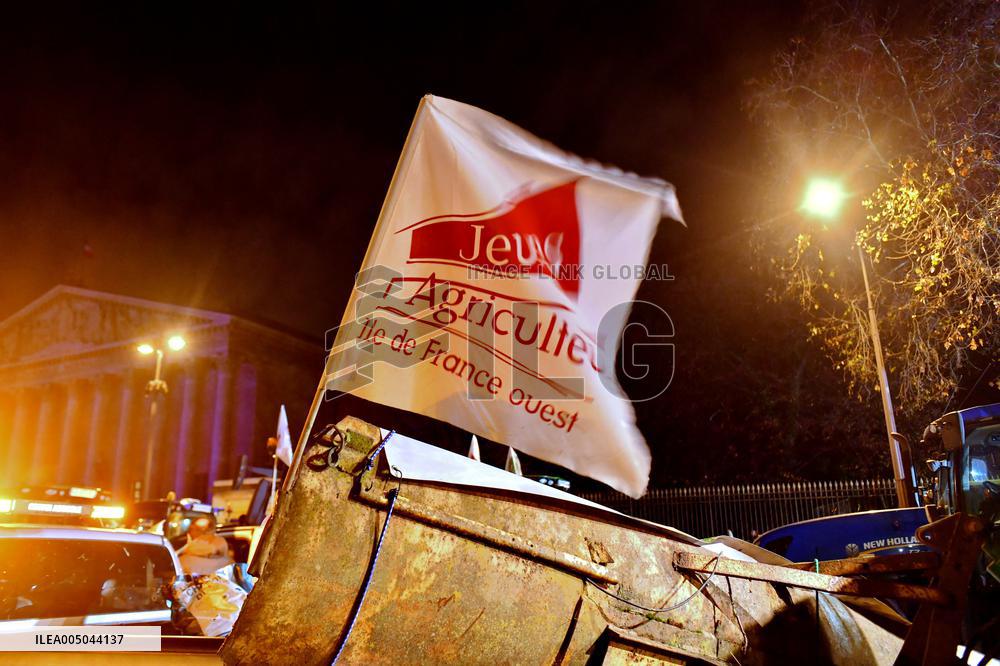 Farmers Protest In Front Of The National Assembly - Paris