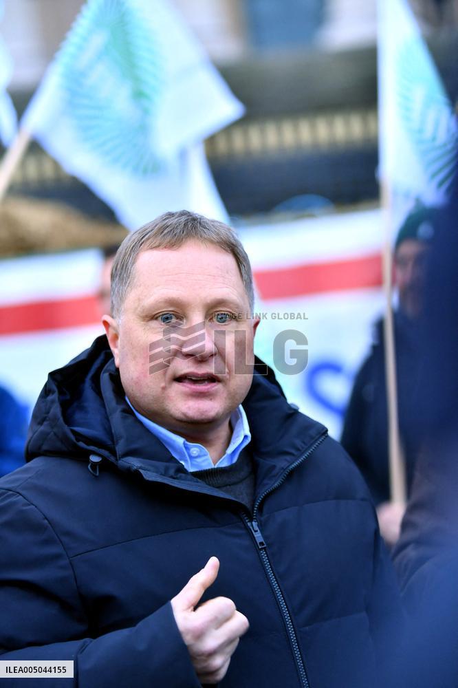 Farmers Protest In Front Of The National Assembly - Paris