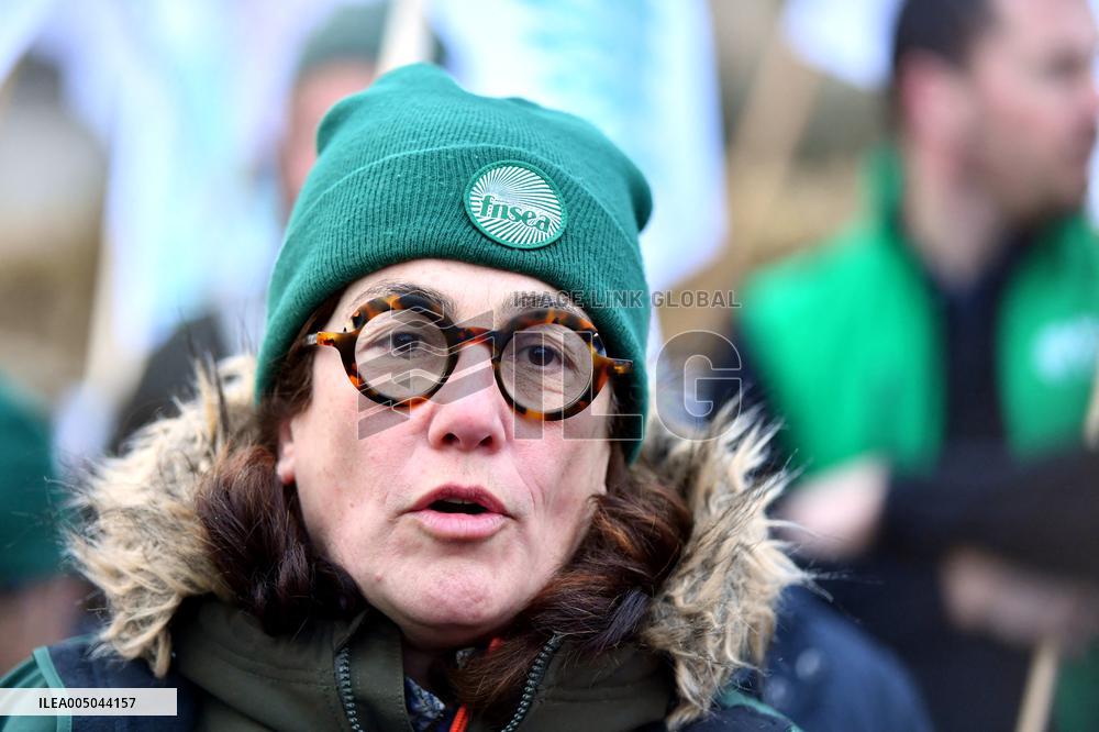Farmers Protest In Front Of The National Assembly - Paris