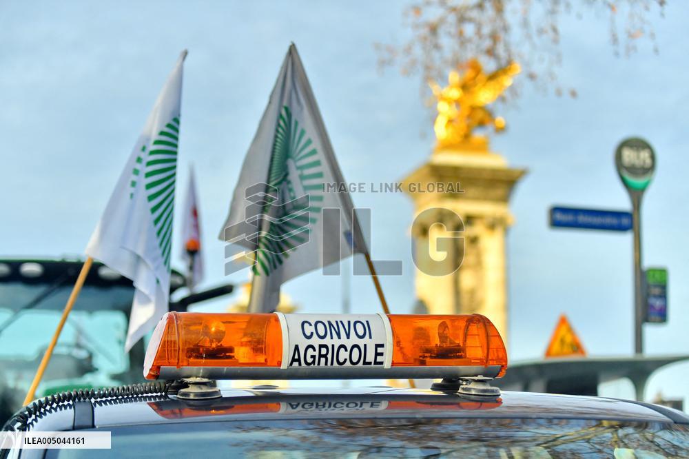 Farmers Protest In Front Of The National Assembly - Paris