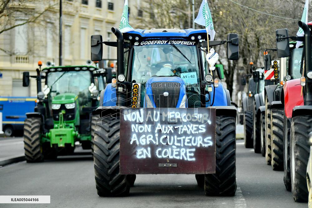 Farmers Protest In Front Of The National Assembly - Paris