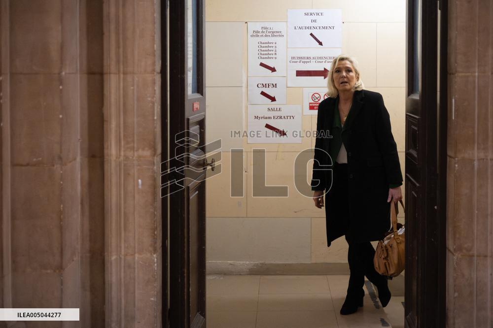 Front National Trial on suspicion of embezzlement of European public funds - Paris