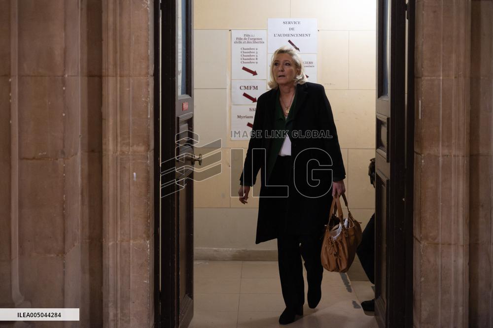 Front National Trial on suspicion of embezzlement of European public funds - Paris