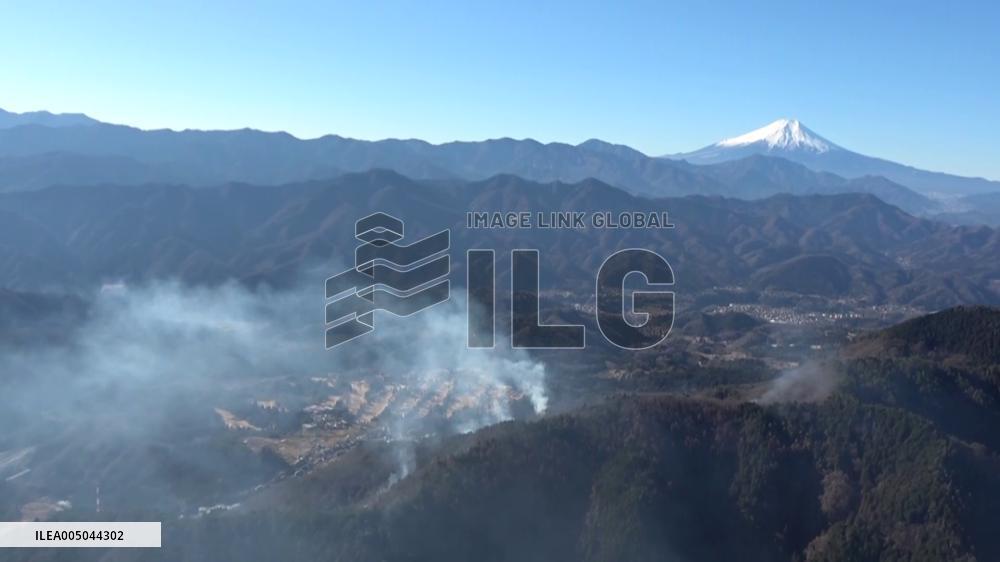 [Breaking News]Wildfire in Yamanashi Pref.