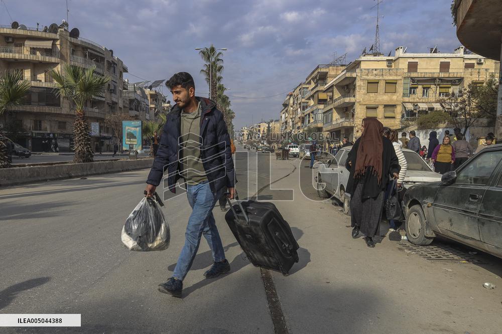 Civilians Flee Aleppo Amid Kurdish-Government Clashes - Syria