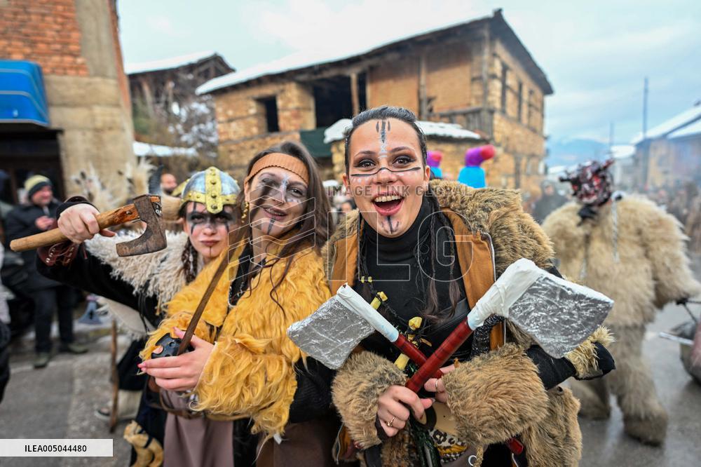 Carnival Celebration in The Village of Vevcani - North Macedonia