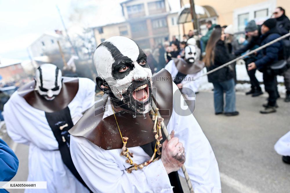 Carnival Celebration in The Village of Vevcani - North Macedonia