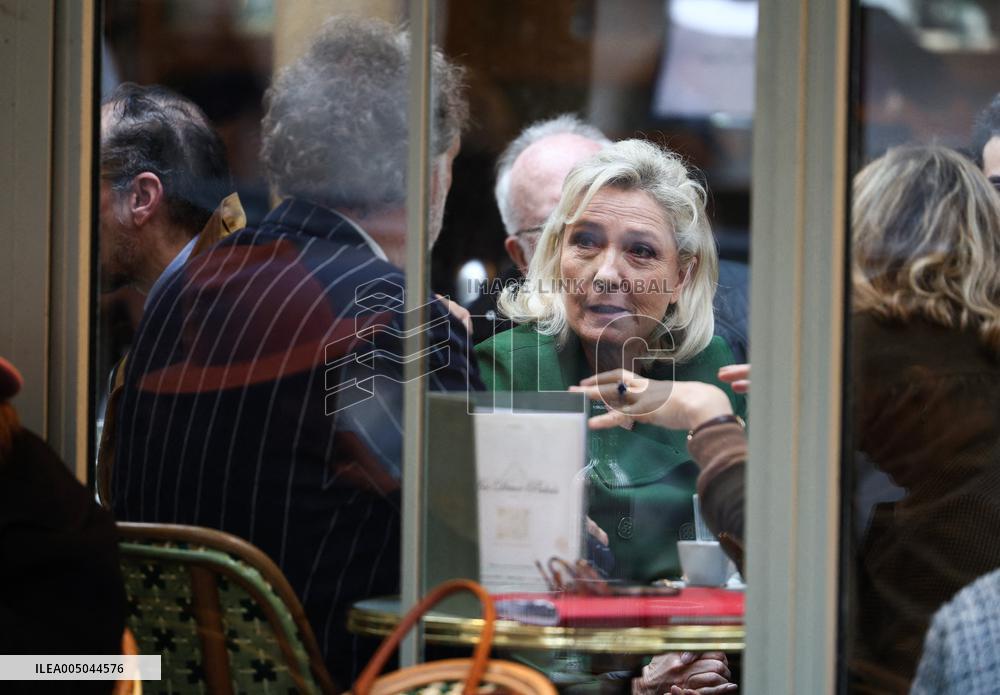 Marine Le Pen After Participating at Appeal Trial - Paris