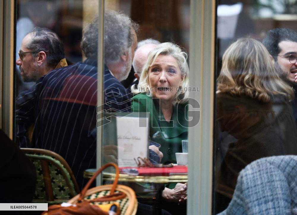 Marine Le Pen After Participating at Appeal Trial - Paris