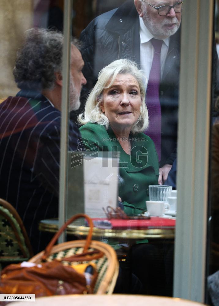 Marine Le Pen After Participating at Appeal Trial - Paris