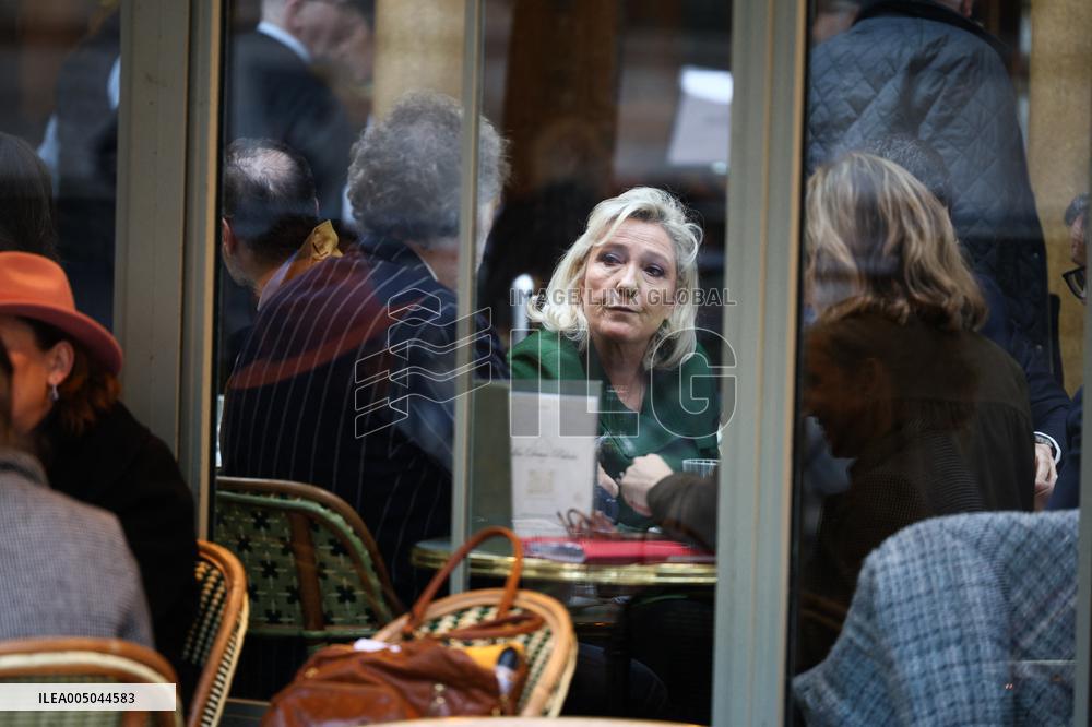 Marine Le Pen After Participating at Appeal Trial - Paris