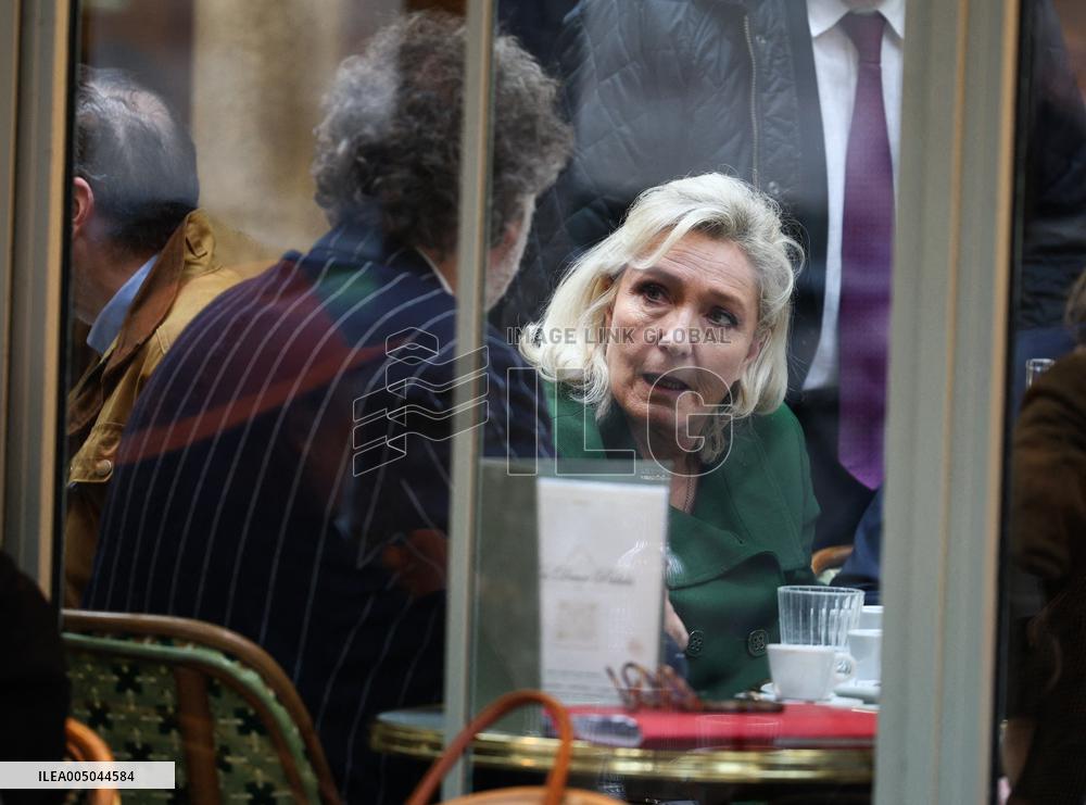 Marine Le Pen After Participating at Appeal Trial - Paris