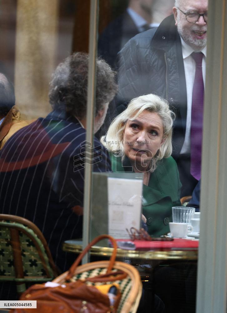Marine Le Pen After Participating at Appeal Trial - Paris