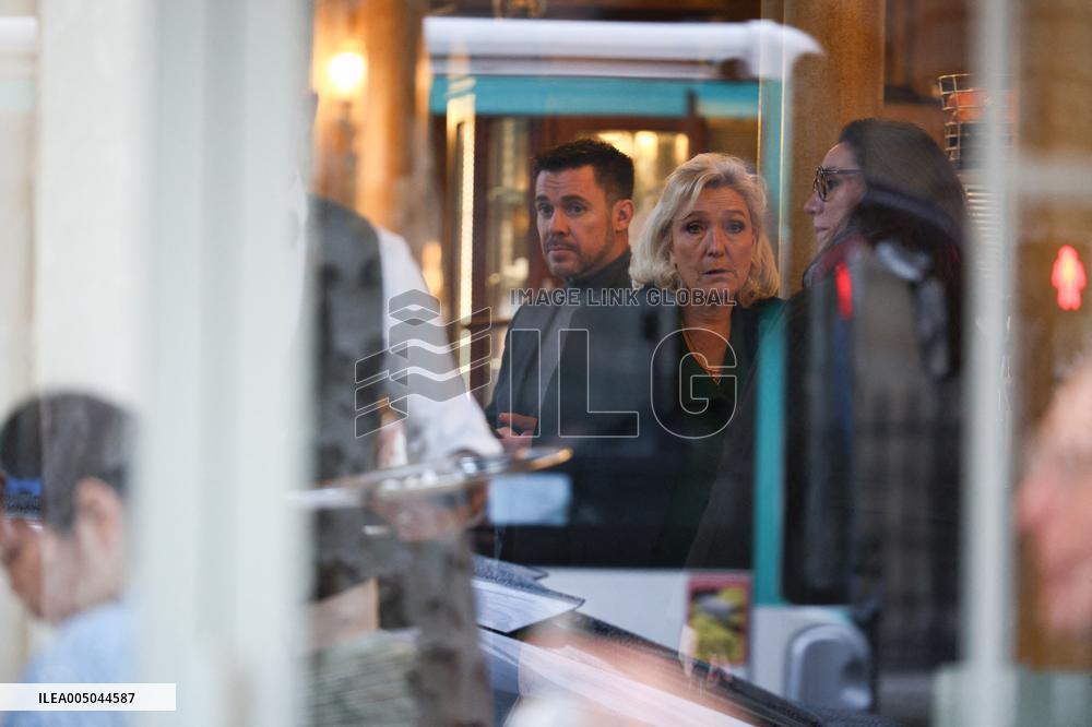 Marine Le Pen After Participating at Appeal Trial - Paris