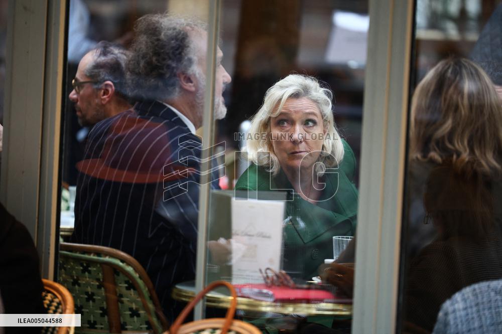 Marine Le Pen After Participating at Appeal Trial - Paris