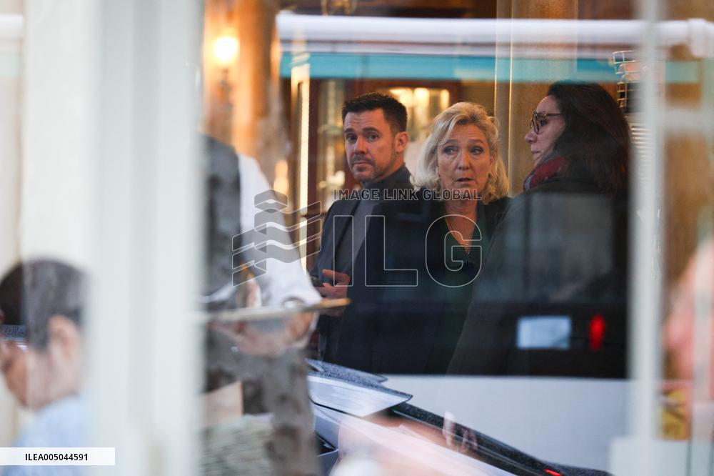 Marine Le Pen After Participating at Appeal Trial - Paris