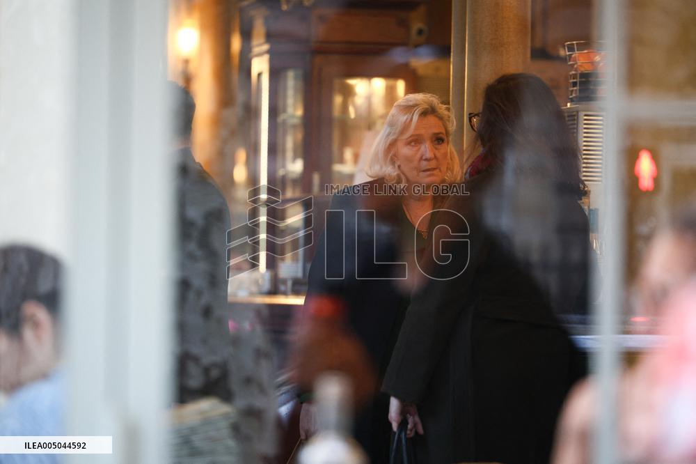 Marine Le Pen After Participating at Appeal Trial - Paris