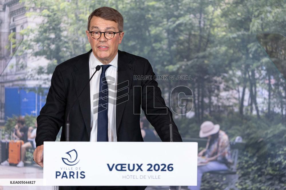 Paris' Mayor delivers a speech for the 2026 whishes - Paris AJ