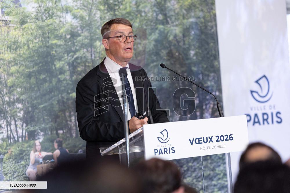Paris' Mayor delivers a speech for the 2026 whishes - Paris AJ