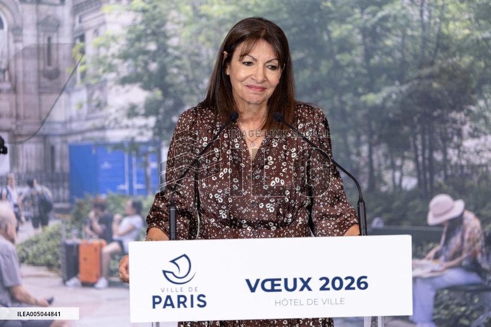 Paris' Mayor delivers a speech for the 2026 whishes - Paris AJ