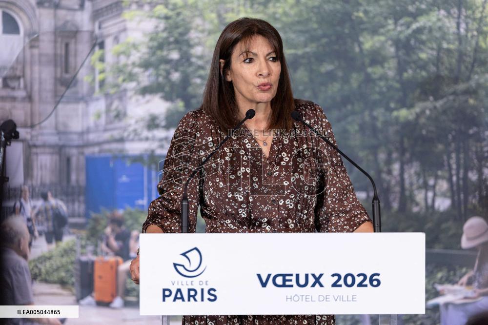 Paris' Mayor delivers a speech for the 2026 whishes - Paris AJ