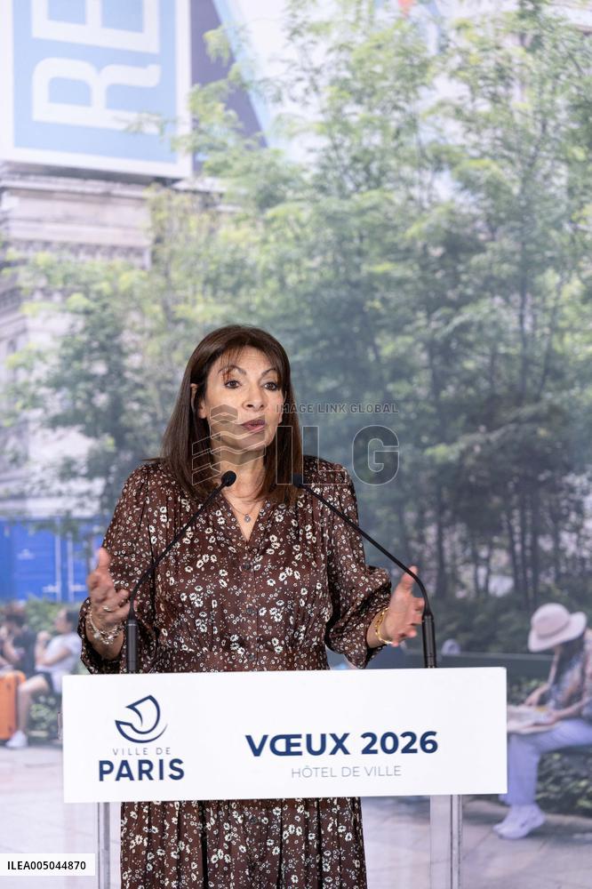 Paris' Mayor delivers a speech for the 2026 whishes - Paris AJ