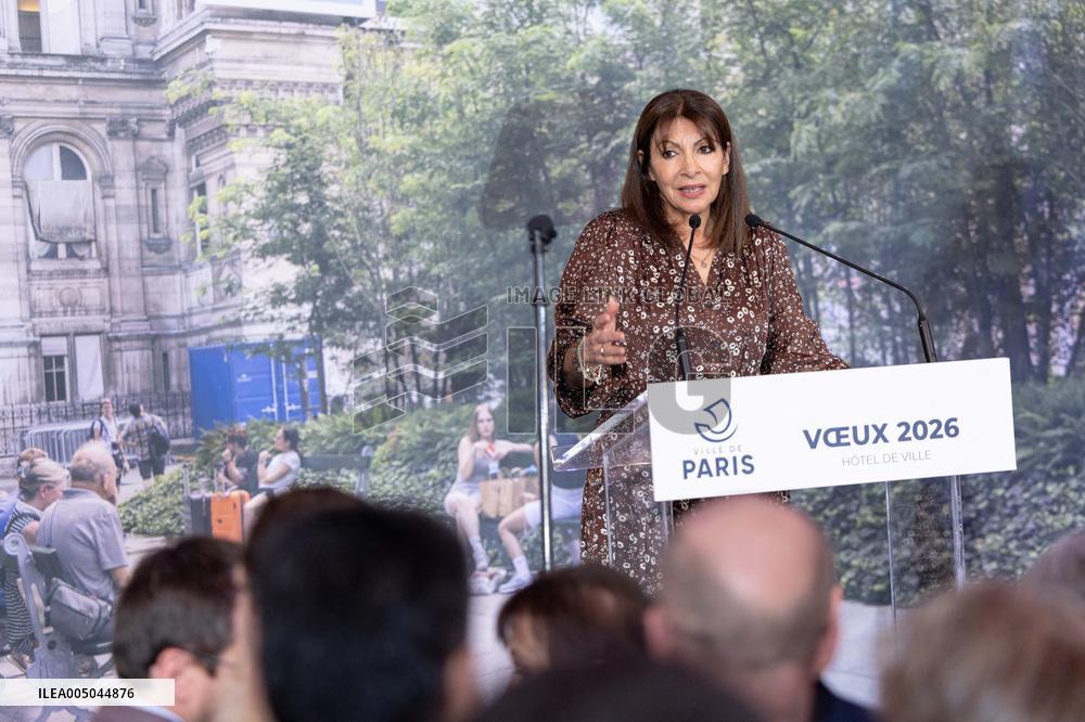 Paris' Mayor delivers a speech for the 2026 whishes - Paris AJ