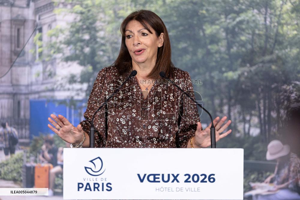 Paris' Mayor delivers a speech for the 2026 whishes - Paris AJ