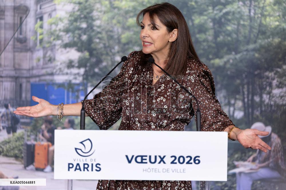 Paris' Mayor delivers a speech for the 2026 whishes - Paris AJ