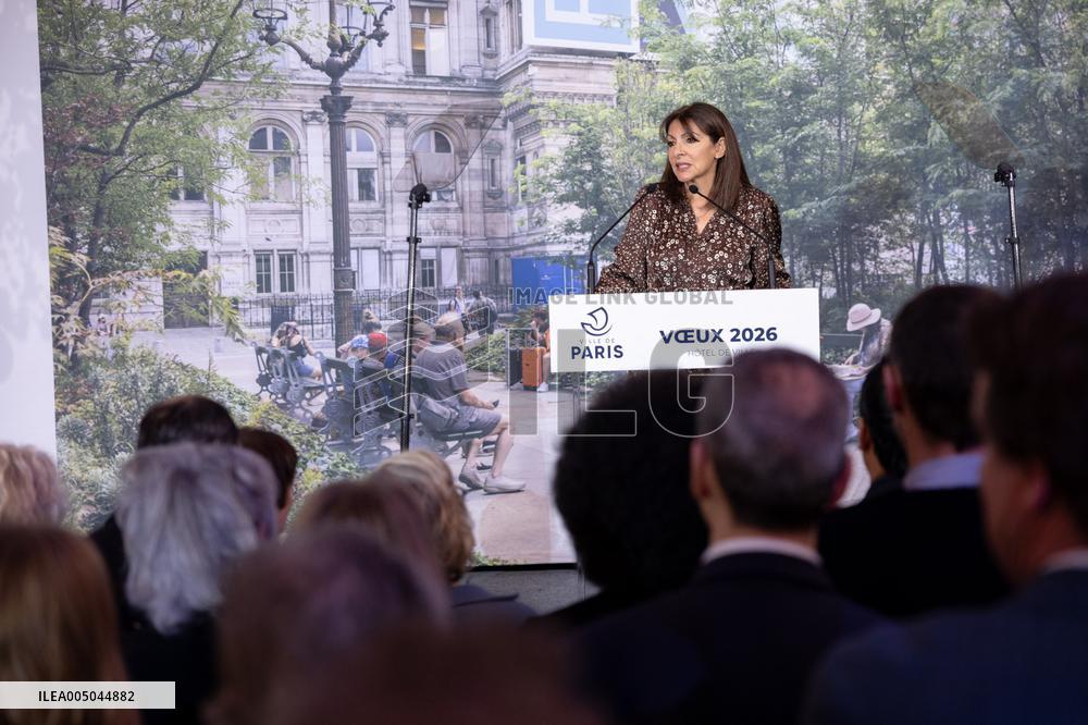 Paris' Mayor delivers a speech for the 2026 whishes - Paris AJ