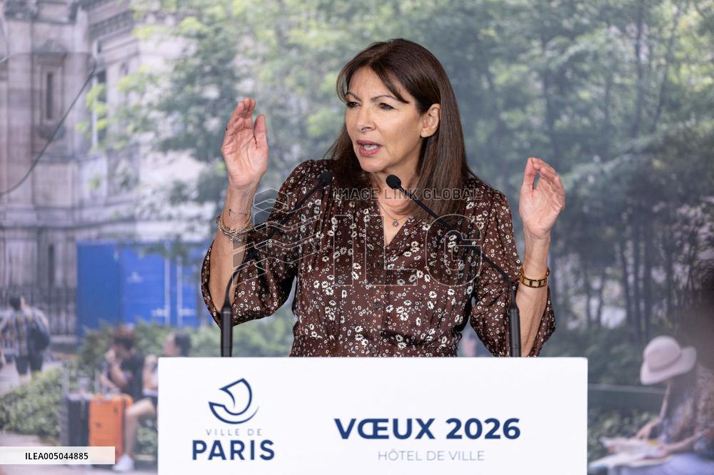 Paris' Mayor delivers a speech for the 2026 whishes - Paris AJ