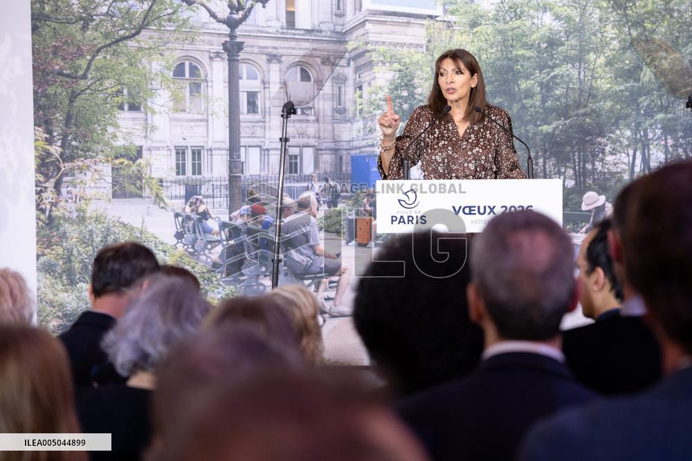 Paris' Mayor delivers a speech for the 2026 whishes - Paris AJ