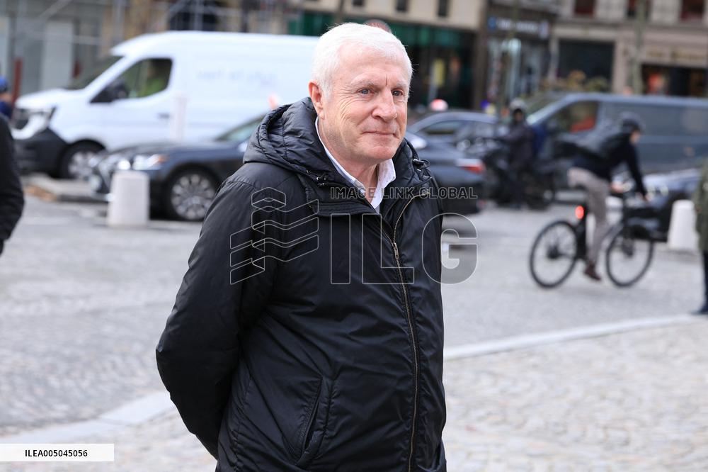 Figure of French Football Rolland Courbis funeral - Paris