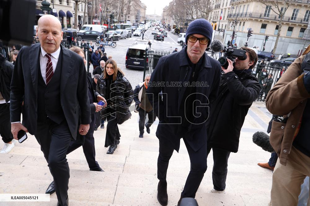 Figure of French Football Rolland Courbis funeral - Paris