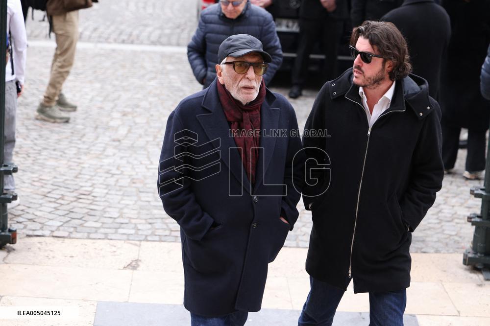 Figure of French Football Rolland Courbis funeral - Paris