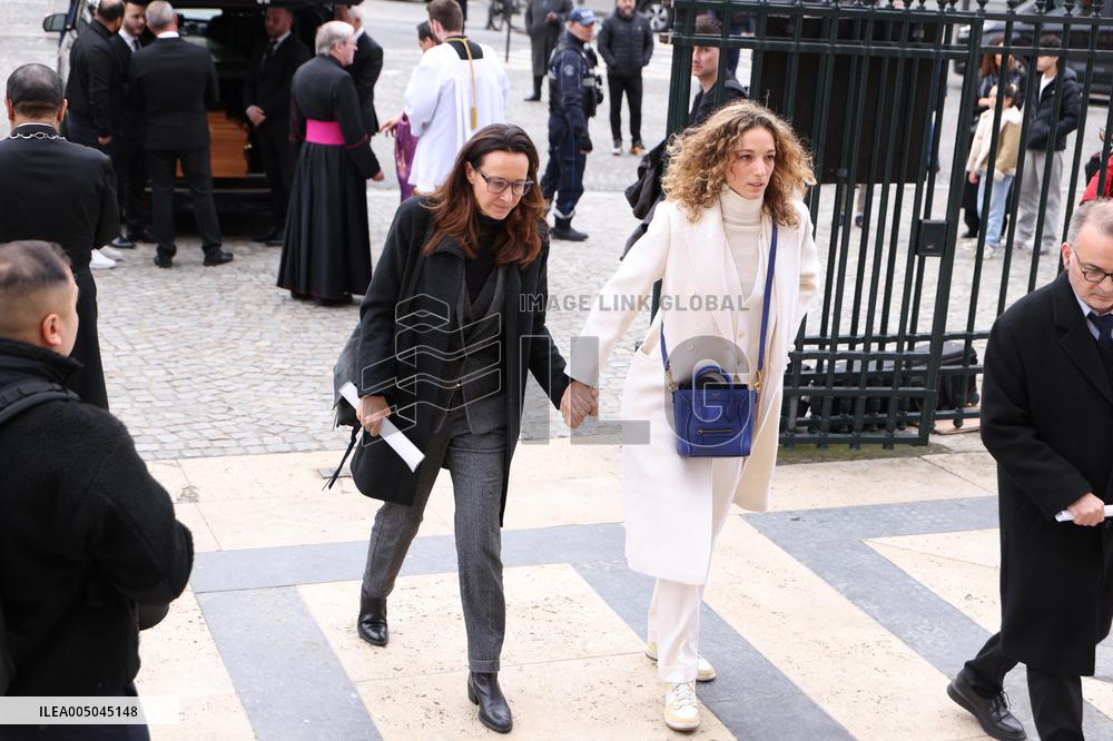 Figure of French Football Rolland Courbis funeral - Paris