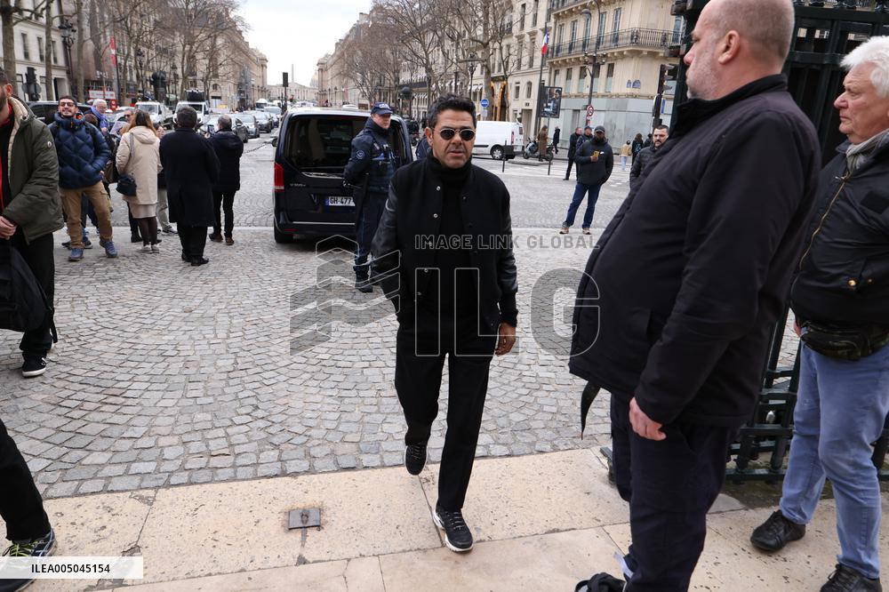 Figure of French Football Rolland Courbis funeral - Paris